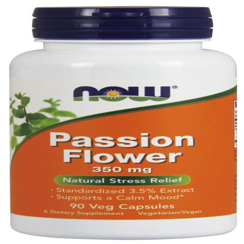 NOW Passion Flower 350mg - 90 veg capsules