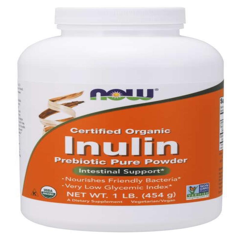 NOW Inulin Prebiotic Pure Powder, Organic