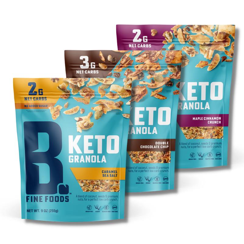 Bubba\'s Fine Foods Keto Granola - 3-Flavor Variety Pack