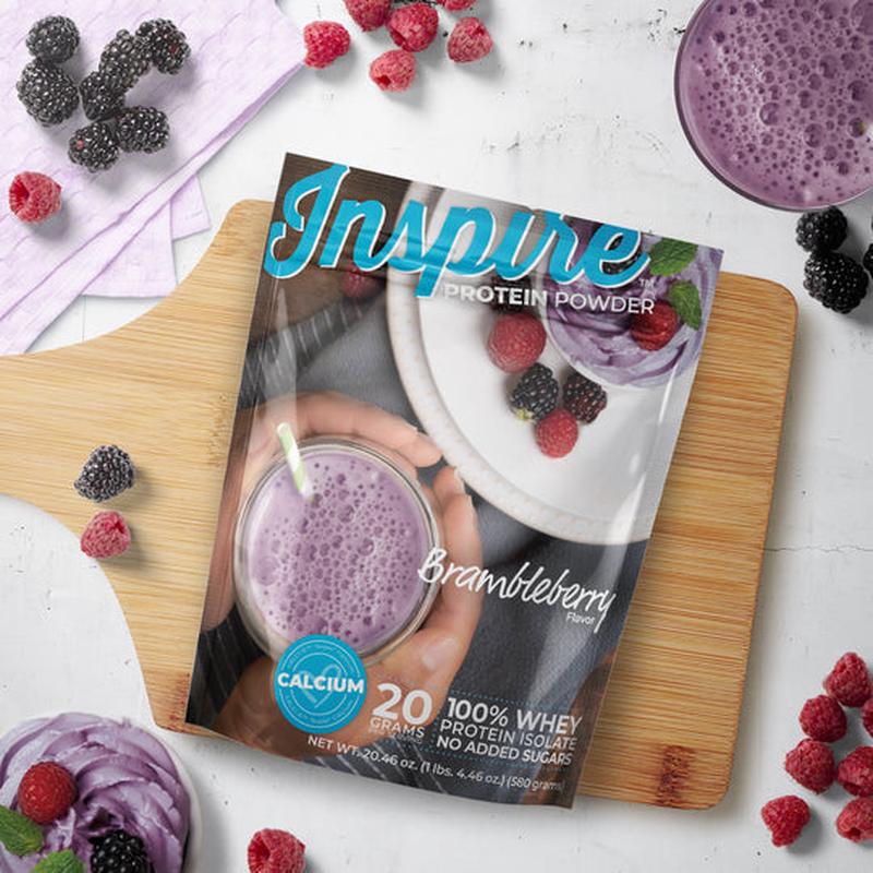Inspire Gluten Free Brambleberry Protein Powder by Bariatric Eating