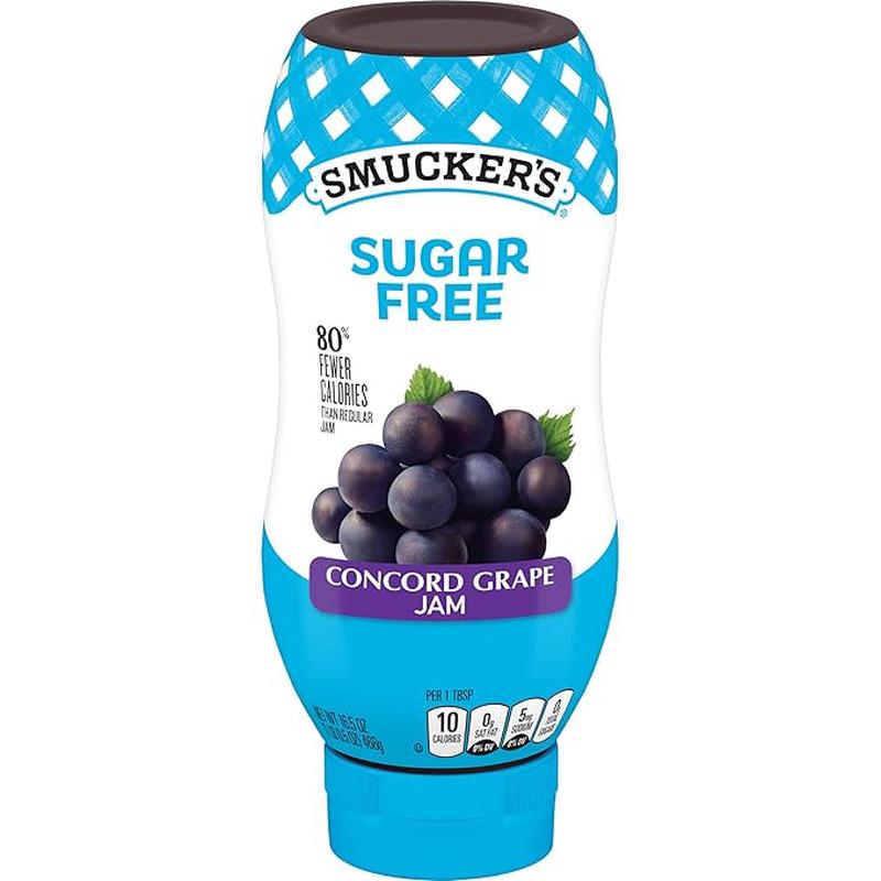 Smuckers Squeeze Sugar Free Jam, 16.5 oz