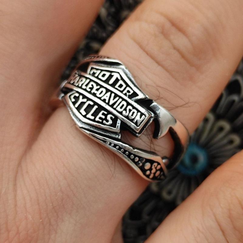 Harley Davidson Motorcycle Signet Ring
