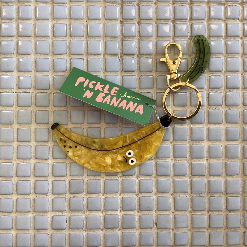 pickle n banana charm