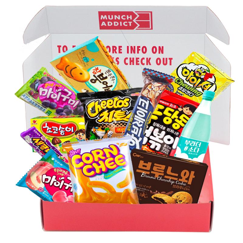 Korea Gift Box - Premium (12 Snacks + Drink) Prepaid 12 Months