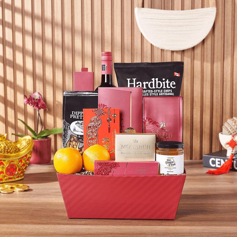 Lucky Wine & Snack Gift Set