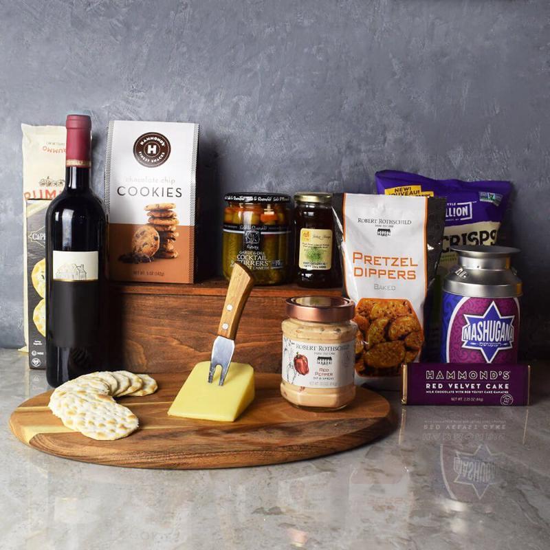 Kosher Wine & Cheese Basket