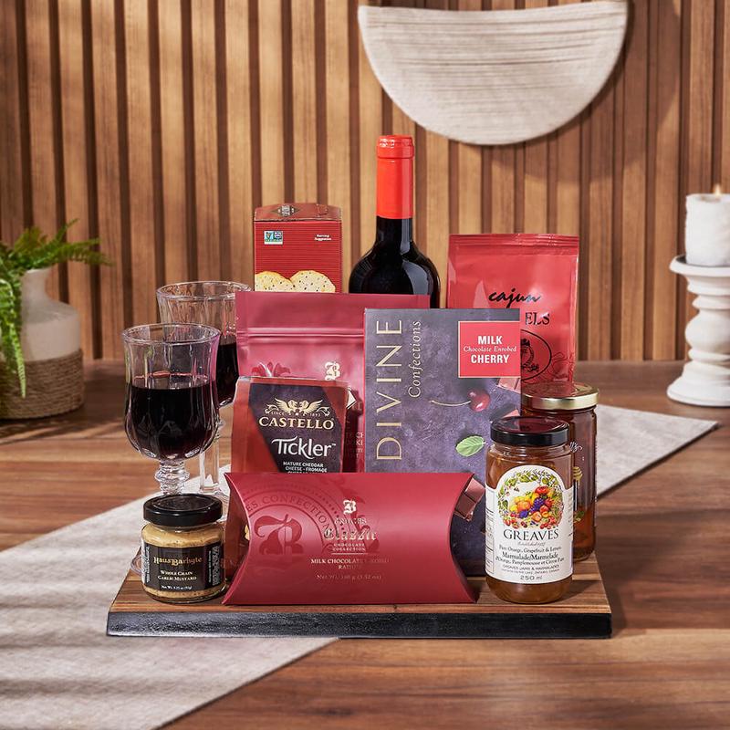 Decadent Wine & Cheese Gift Board
