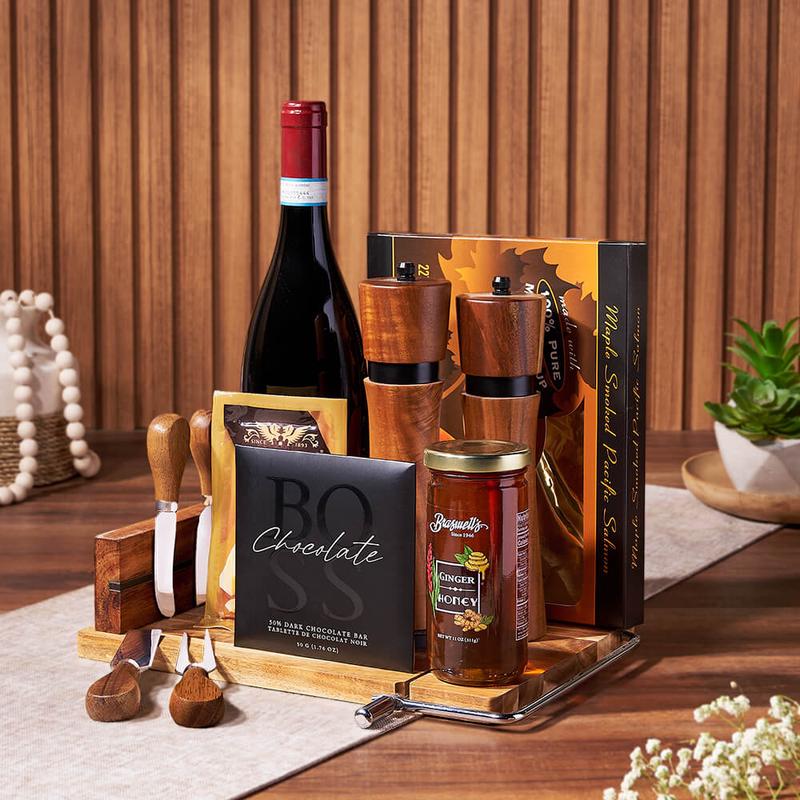 Decadent Smoked Salmon Wine Board