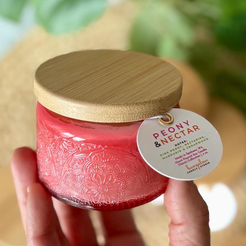 Peony and Nectar Candle 4 oz