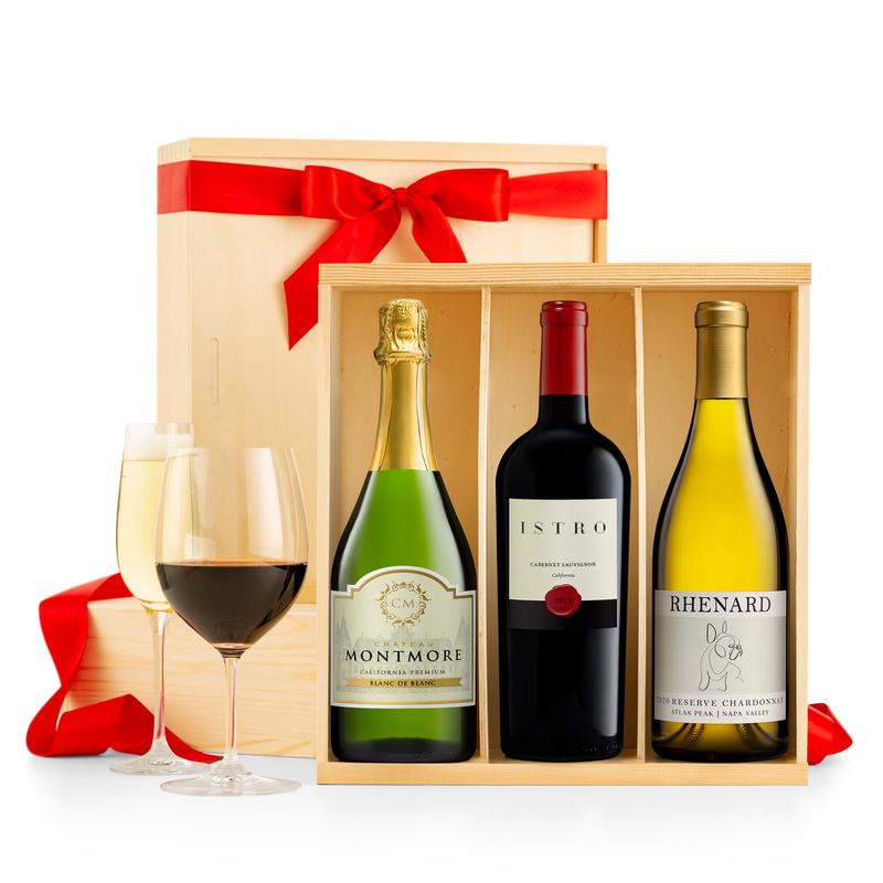 Dinner Party Three Bottle Wine Crate