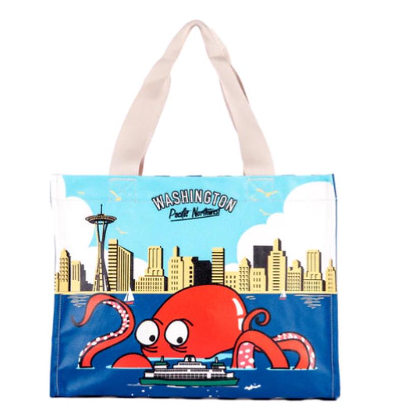SEA Octopus Skyline Travel Tote