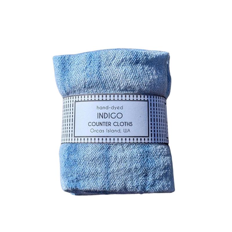 Indigo Dyed Counter Cloths Set of 4