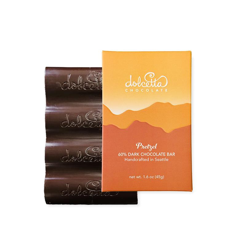 60% Dark Chocolate Pretzel Bar
