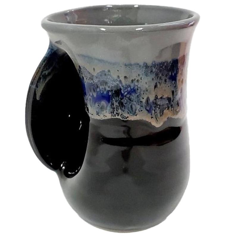 Hand Warmer Mug - Stormy Night Left Handed