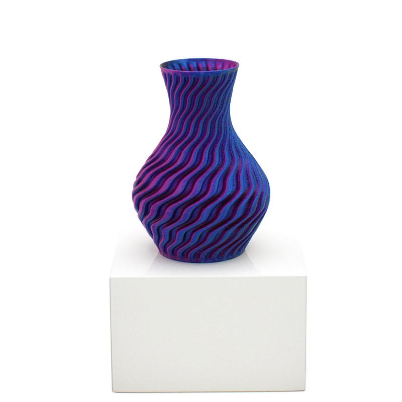 *Dragon Vase Blue Black Purple 3 inch