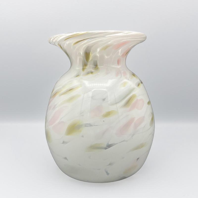 Seashell Blown Glass Flower Vase