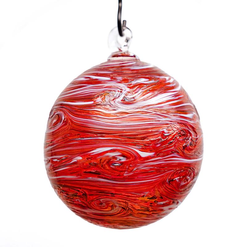 *Pink Round Orbs Hand Blown