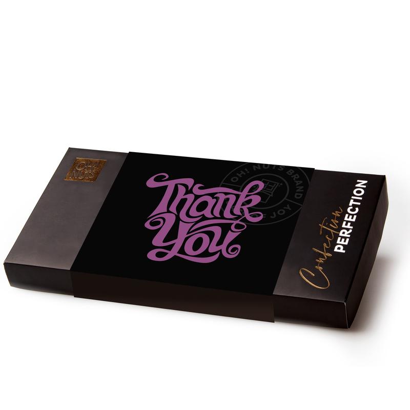 \"Thank you\" Non-Dairy Chocolate Truffle Gift Box - 18Pc.