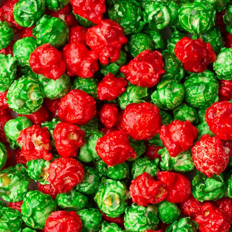 Christmas Candy Coated Popcorn