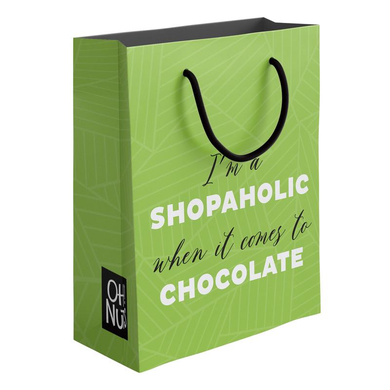 \"I\'m a Shopaholic When it Comes to Chocolate\" Mini Gift Bag