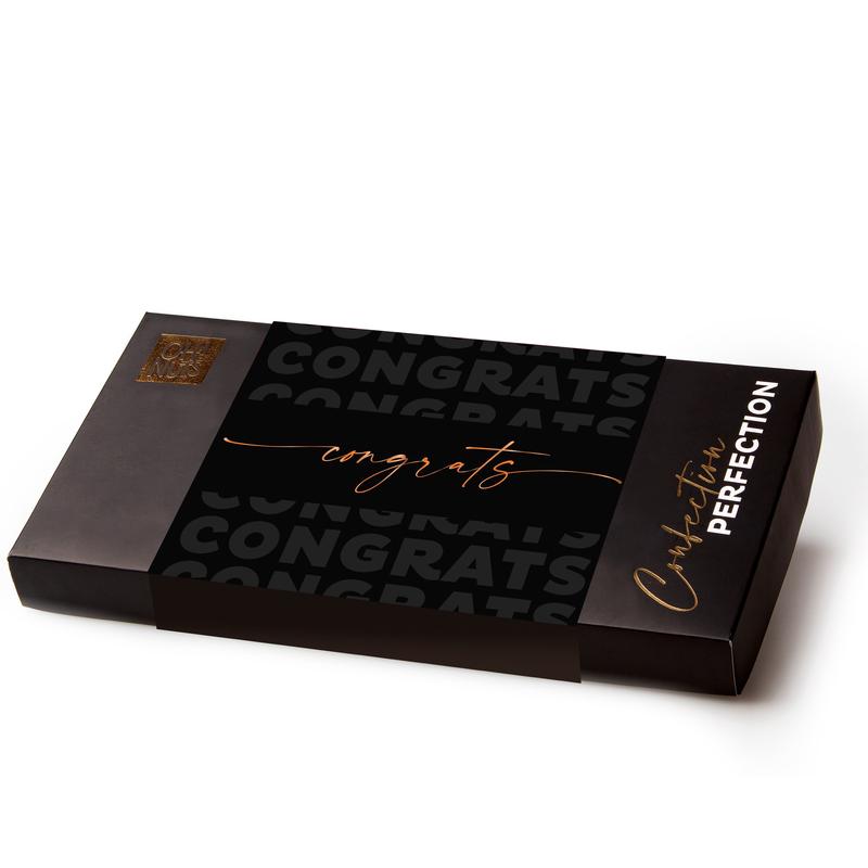 \"Congrats\" Non-Dairy Chocolate Truffle Gift Box - 18Pc.