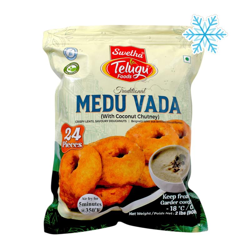 Telugu - 908g (Frozen) Medu Vada 24 Pieces with Coconut Chutney