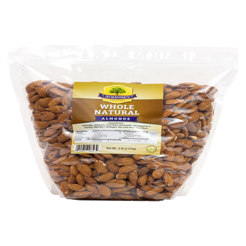 Sohnrey Family Foods Bulk Whole Natural Raw Almonds