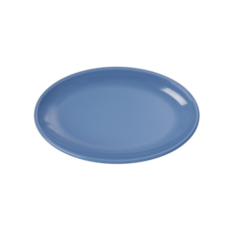 Small Melamine Serving Dish - Dusty Blue