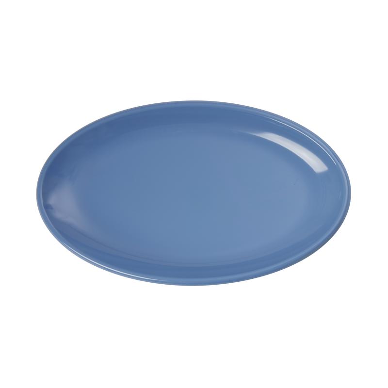 Medium Melamine Serving Dish - Dusty Blue