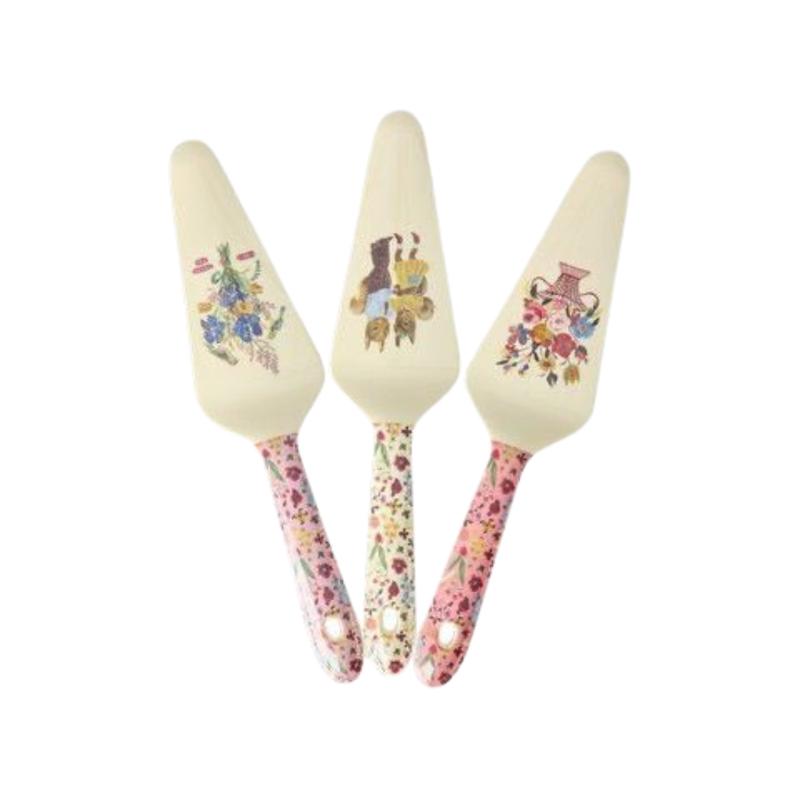 Melamine Cake Server with Nathalie Lt Print