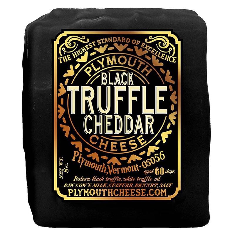 Plymouth Artisan Cheese - \'Black Truffle\' Cheddar Cheese (8OZ)