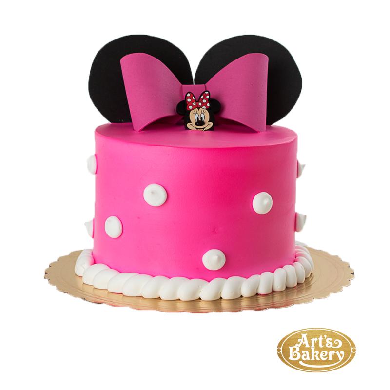 Minnie Mouse Bow Pink Cake 135