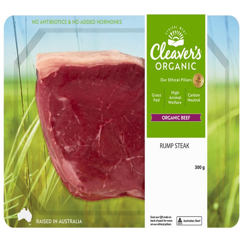 Cleaver\'s Organic Beef Rump Steak