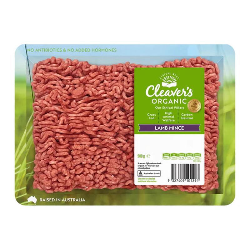 Cleaver\'s Organic Lamb Mince 500g