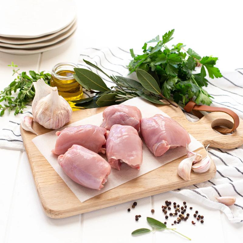 Chicken Thighs approx 500g (boneless, skin on) - Free Range
