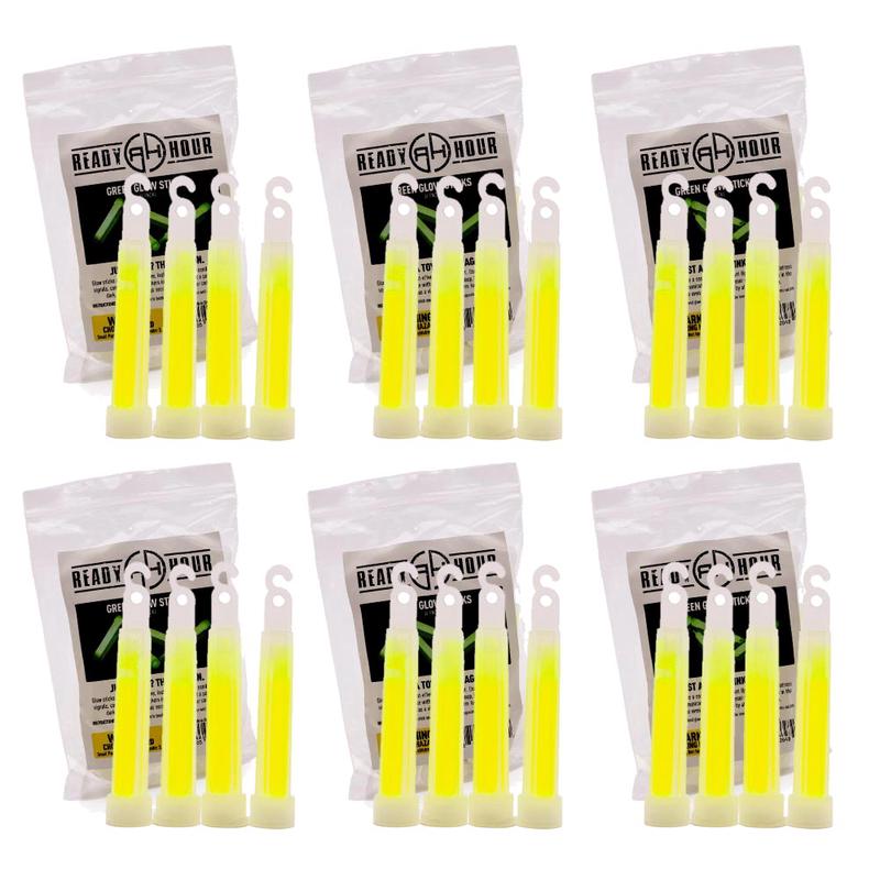 4\" Green Light Glow Sticks (24 sticks, 6 packs)